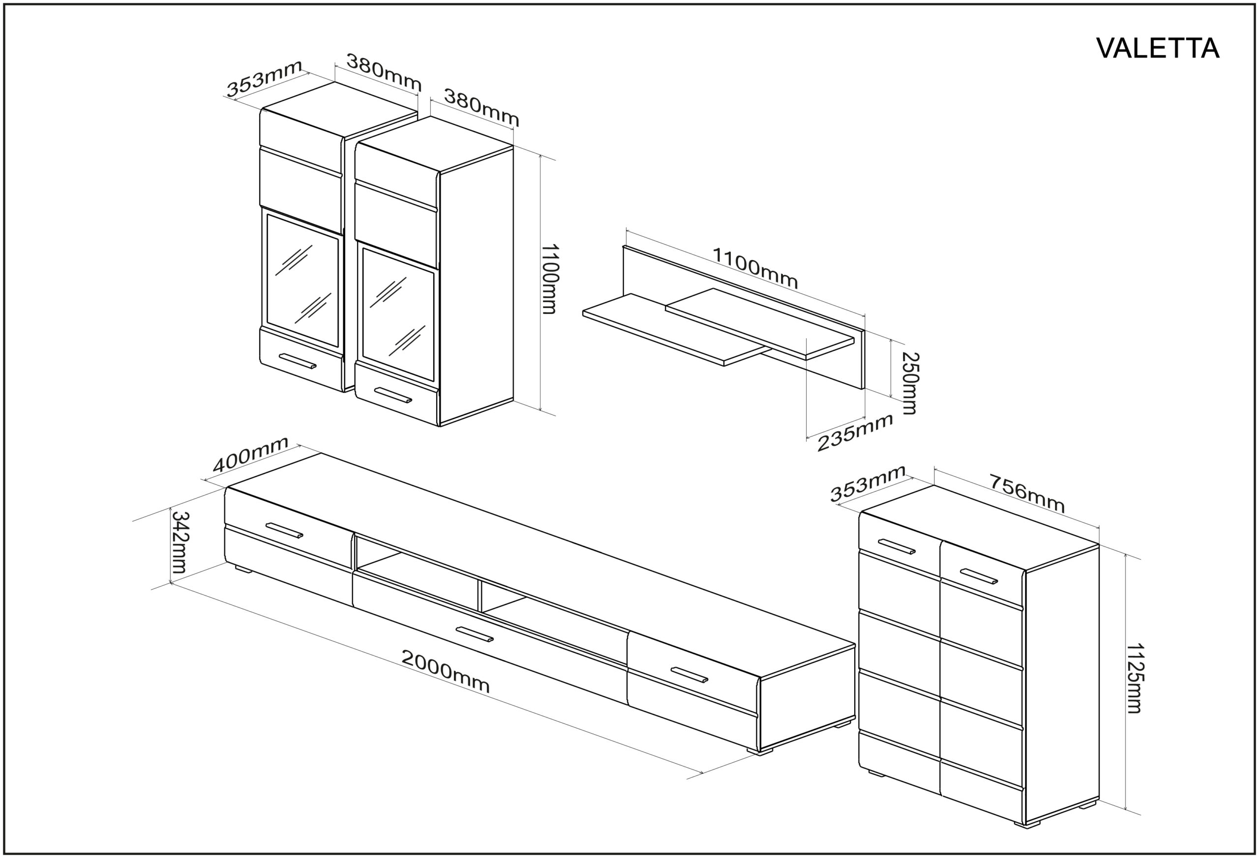 Elutoamööblikomplekt Valetta cashmere - Image 6