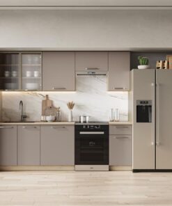 Kitchen furniture set ALIKANTE 240 taupe / cremona oak